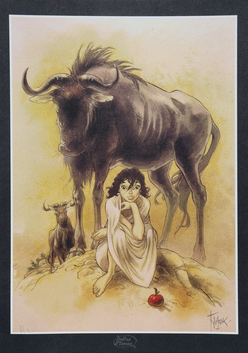 FRANK : Manon et Buffle, Ex libris signé