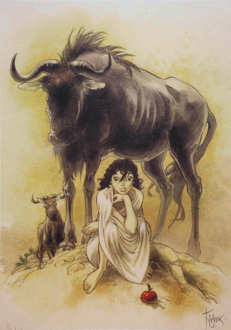 FRANK : Manon et Buffle, Ex libris signé