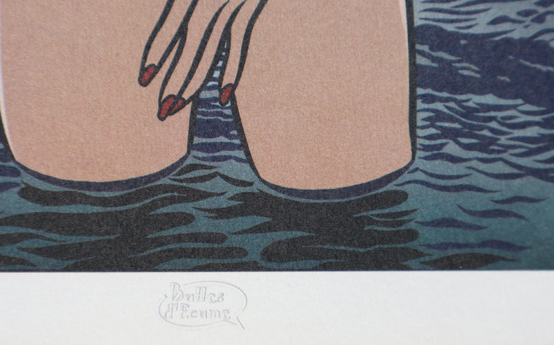 Walter MINUS : La fille de l’écume, Ex libris signé