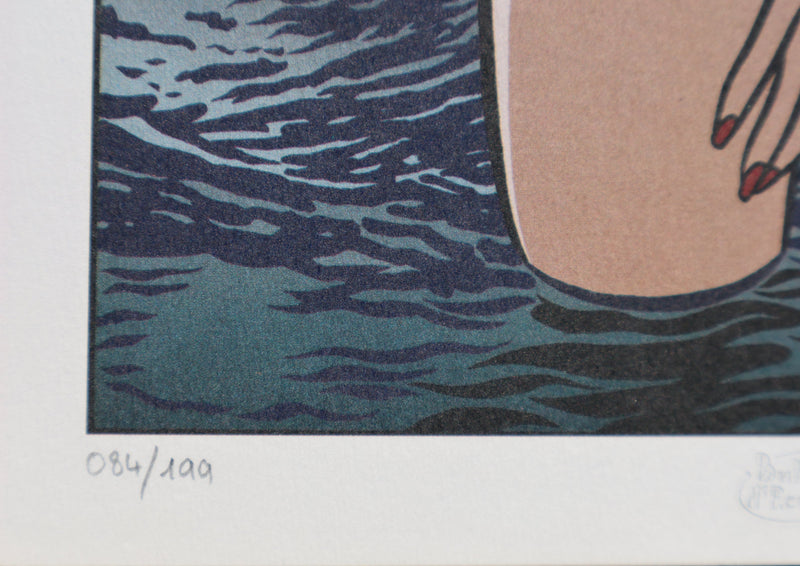Walter MINUS : La fille de l’écume, Ex libris signé