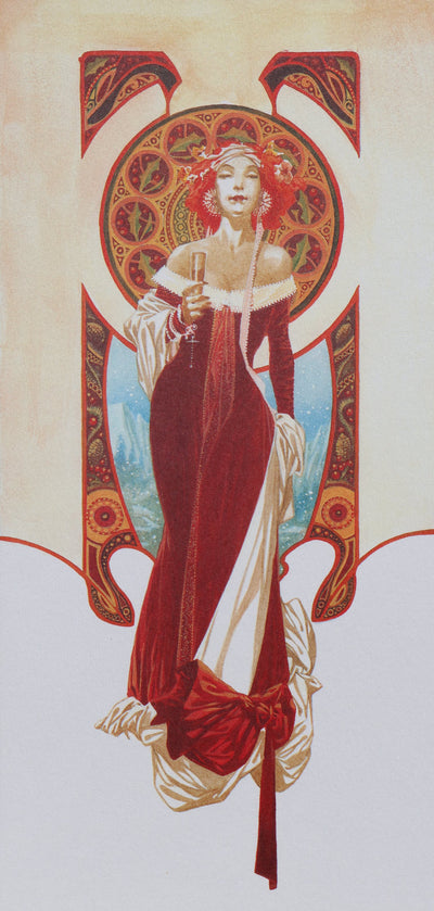 Alberto VARANDA : Reine d'Ambroisie, Ex libris signé