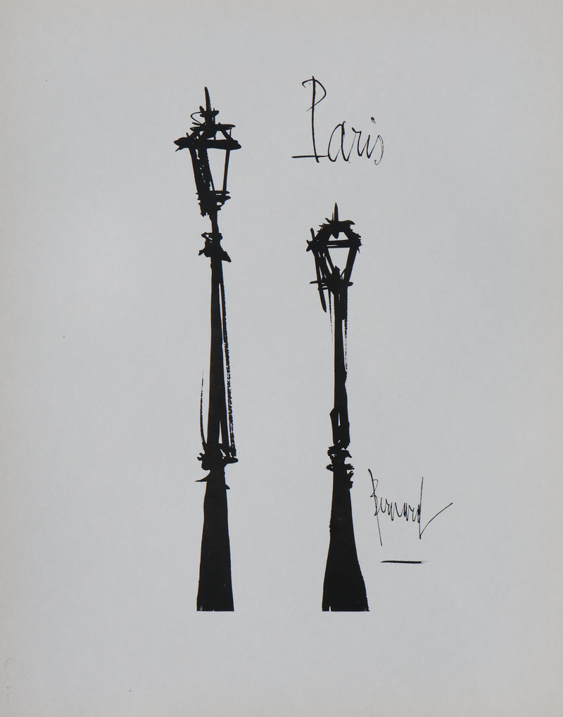 Bernard BUFFET: Paris, Original signed engraving