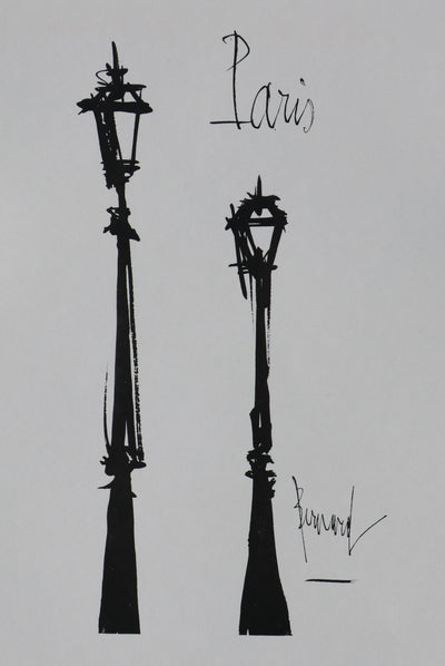 Bernard BUFFET: Paris, Original signed engraving