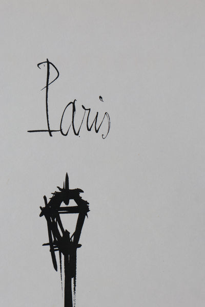 Bernard BUFFET: Paris, Original signed engraving