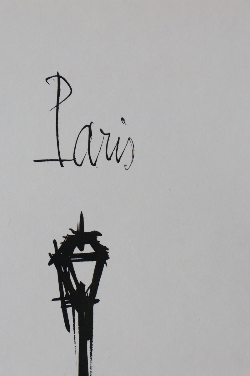 Bernard BUFFET: Paris, Original signed engraving