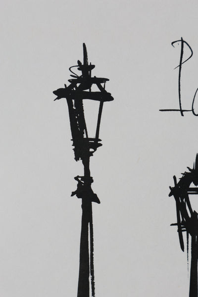 Bernard BUFFET: Paris, Original signed engraving
