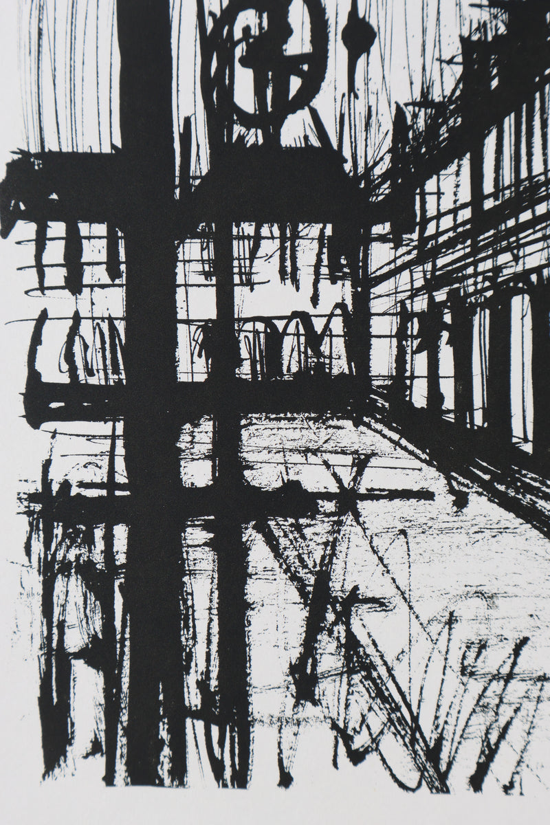 Bernard BUFFET: Place des Vosges, Original signed engraving