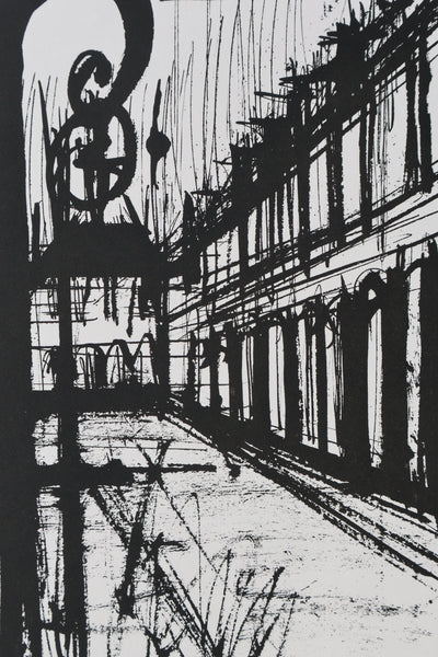 Bernard BUFFET: Place des Vosges, Original signed engraving