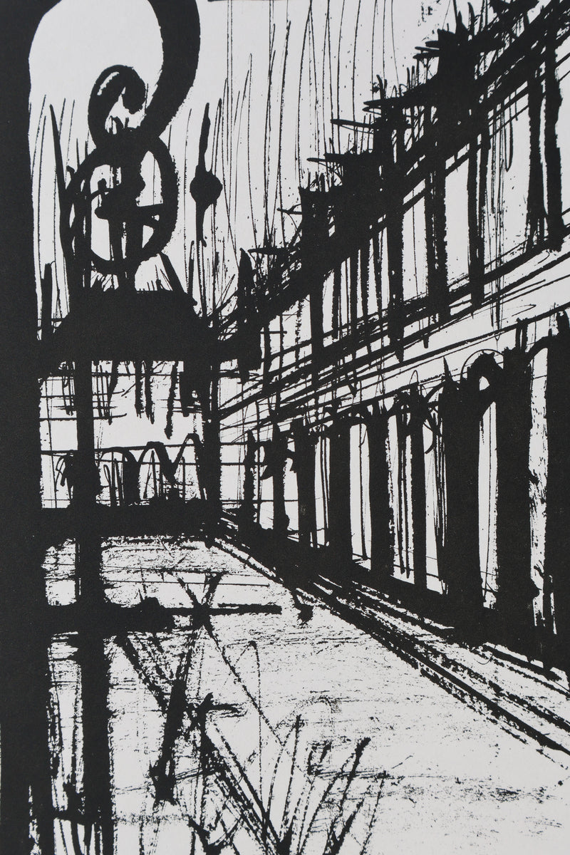 Bernard BUFFET: Place des Vosges, Original signed engraving