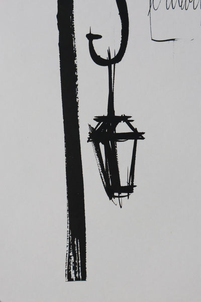 Bernard BUFFET : Place des Vosges, Gravure originale signée
