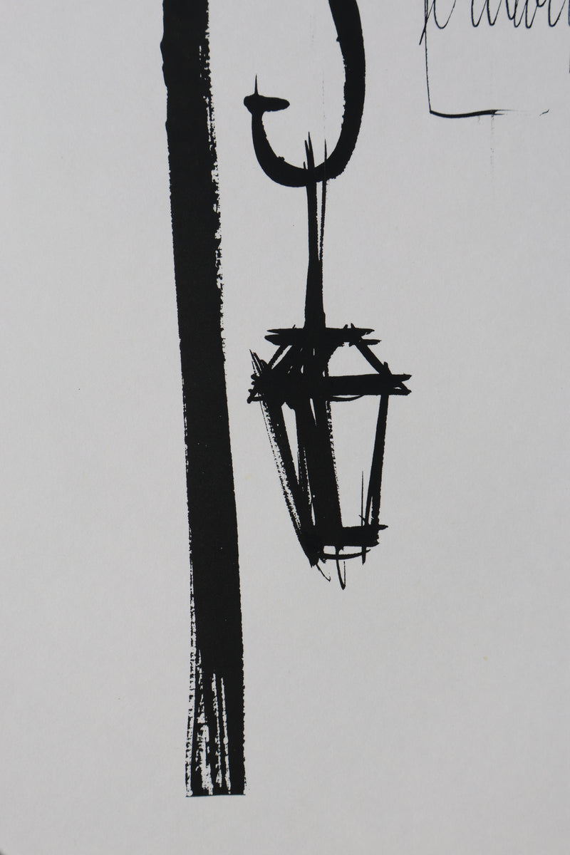 Bernard BUFFET : Place des Vosges, Gravure originale signée