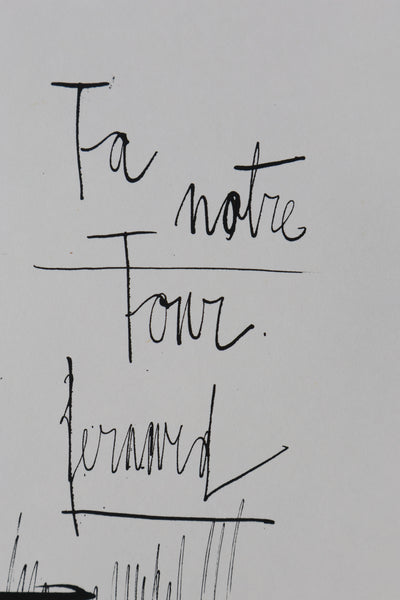 Bernard BUFFET : Notre Tour Eiffel, Gravure originale signée