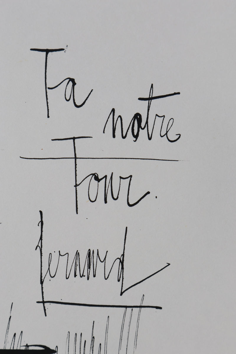 Bernard BUFFET : Notre Tour Eiffel, Gravure originale signée