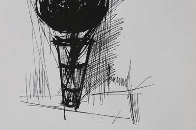 Bernard BUFFET: The vase and the rose, Original signed engraving