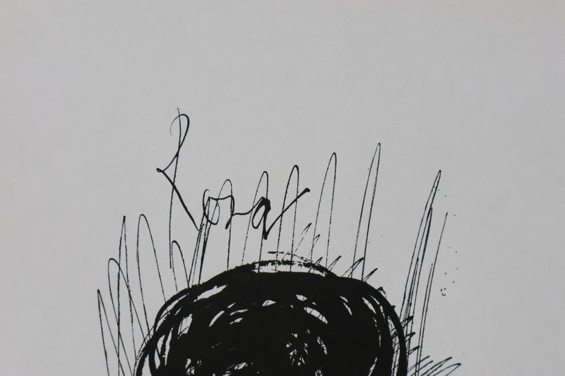 Bernard BUFFET: The vase and the rose, Original signed engraving