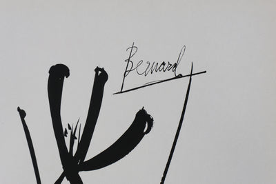 Bernard BUFFET : Les deux Iris, Gravure originale signée