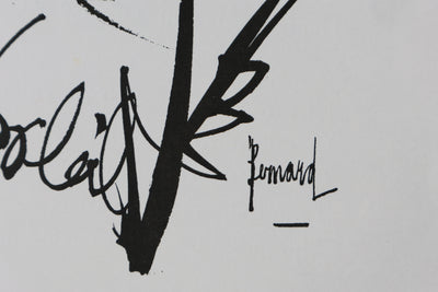 Bernard BUFFET: Die Sonnenblume, Original signierter Kupferstich