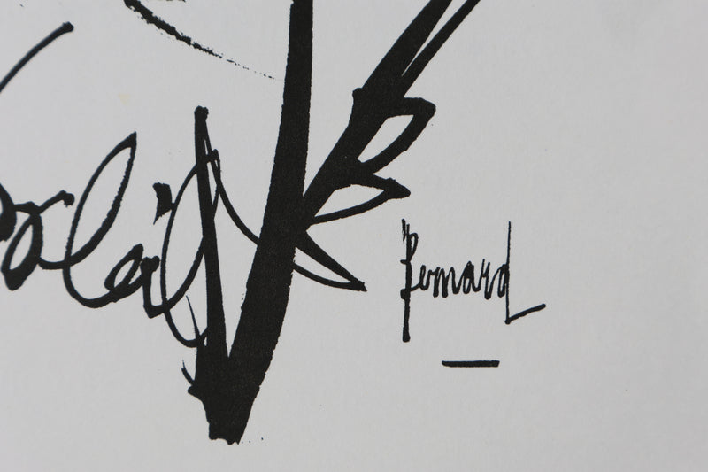 Bernard BUFFET: Die Sonnenblume, Original signierter Kupferstich