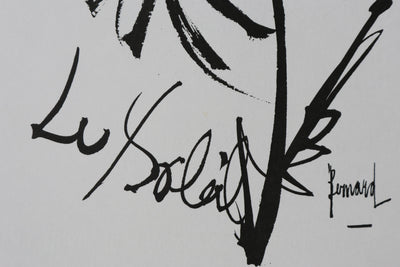 Bernard BUFFET: Die Sonnenblume, Original signierter Kupferstich