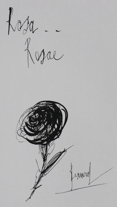 Bernard BUFFET: Rosa Rosae, Original signed engraving
