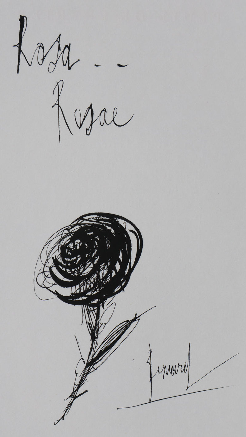 Bernard BUFFET: Rosa Rosae, Original signed engraving