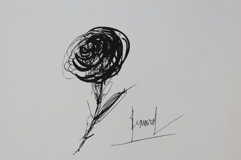Bernard BUFFET: Rosa Rosae, Original signed engraving