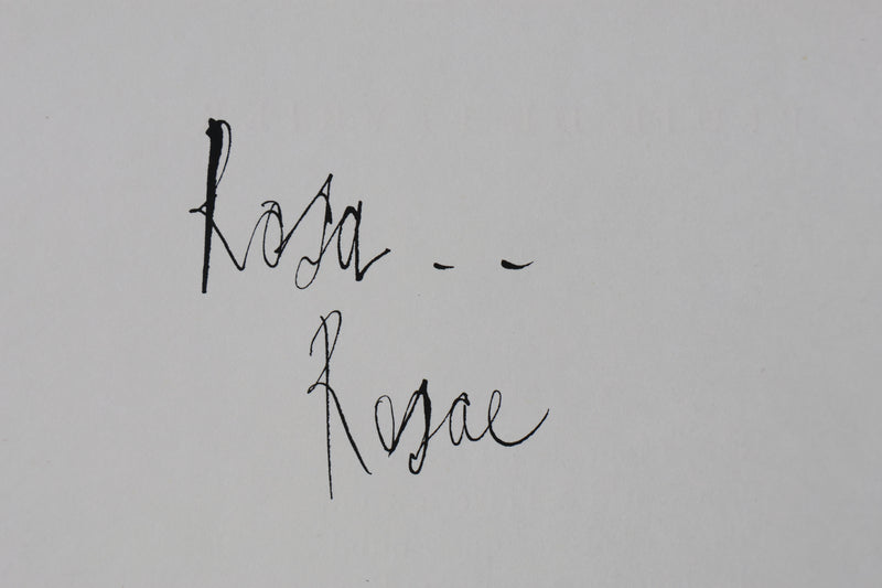 Bernard BUFFET: Rosa Rosae, Original signed engraving