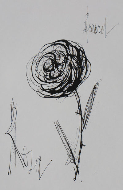 Bernard BUFFET: Rosa, Original signed engraving