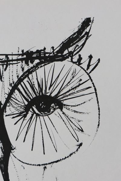 Bernard BUFFET: Die Eule, Original signierter Kupferstich