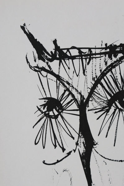Bernard BUFFET: Die Eule, Original signierter Kupferstich