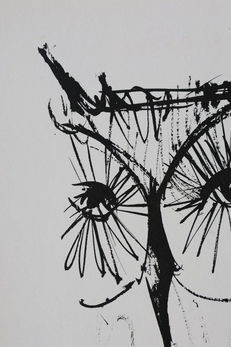 Bernard BUFFET: Die Eule, Original signierter Kupferstich