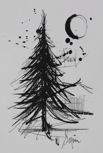 Bernard BUFFET: The fir tree, Original signed engraving