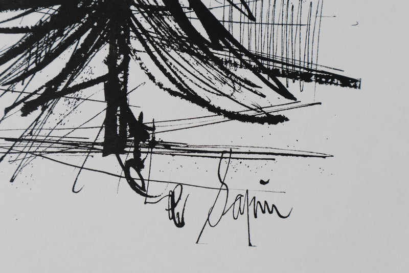 Bernard BUFFET: The fir tree, Original signed engraving