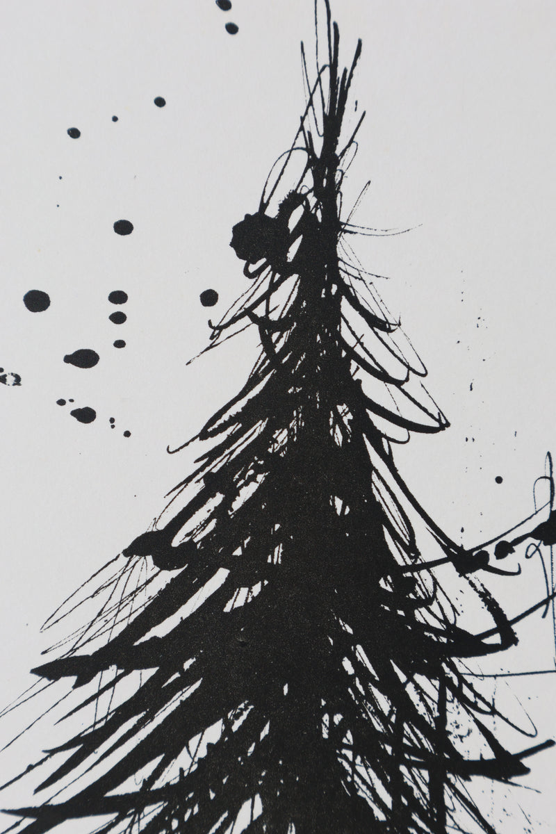 Bernard BUFFET: The fir tree, Original signed engraving