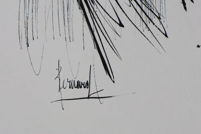 Bernard BUFFET: The fish, Original signed engraving