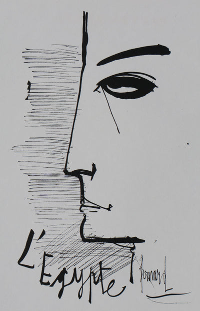 Bernard BUFFET: Egypt, Original signed engraving