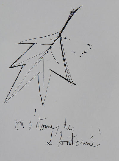 Bernard BUFFET: Autumn, Original engraving