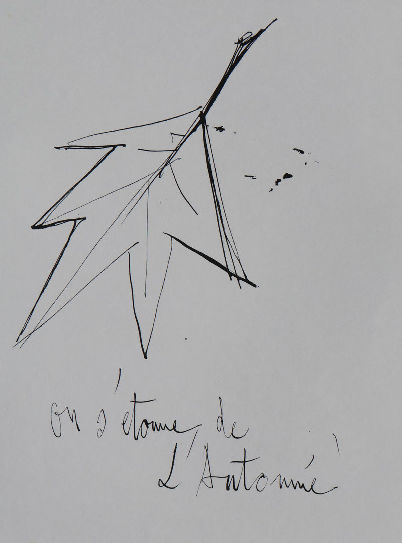 Bernard BUFFET: Autumn, Original engraving