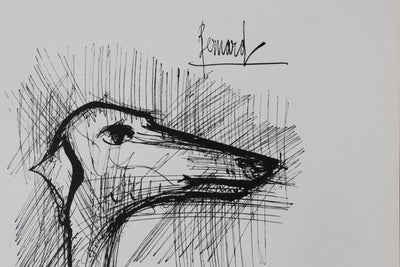 Bernard BUFFET: Der Hund, Original signierter Kupferstich