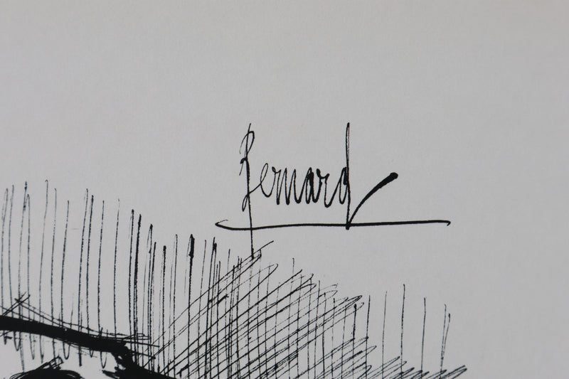 Bernard BUFFET: Der Hund, Original signierter Kupferstich