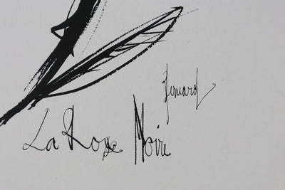 Bernard BUFFET: The Black Rose, Original signed engraving