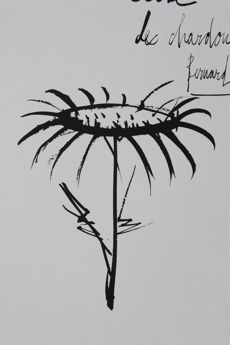 Bernard BUFFET: Die Treue der Distel, Original signierter Kupferstich