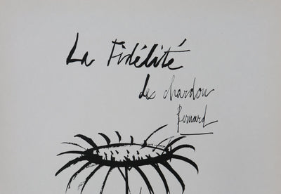 Bernard BUFFET: Die Treue der Distel, Original signierter Kupferstich