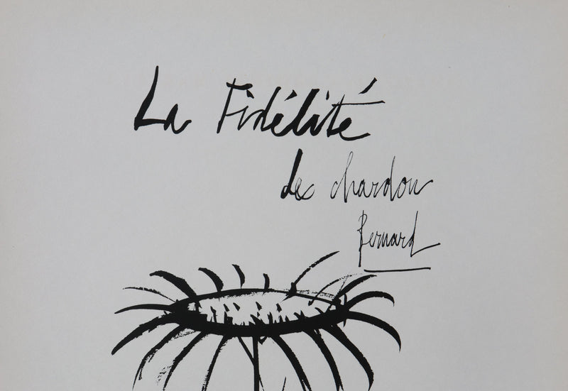 Bernard BUFFET: Die Treue der Distel, Original signierter Kupferstich