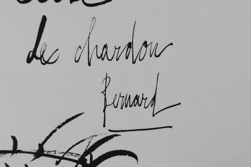 Bernard BUFFET: Die Treue der Distel, Original signierter Kupferstich