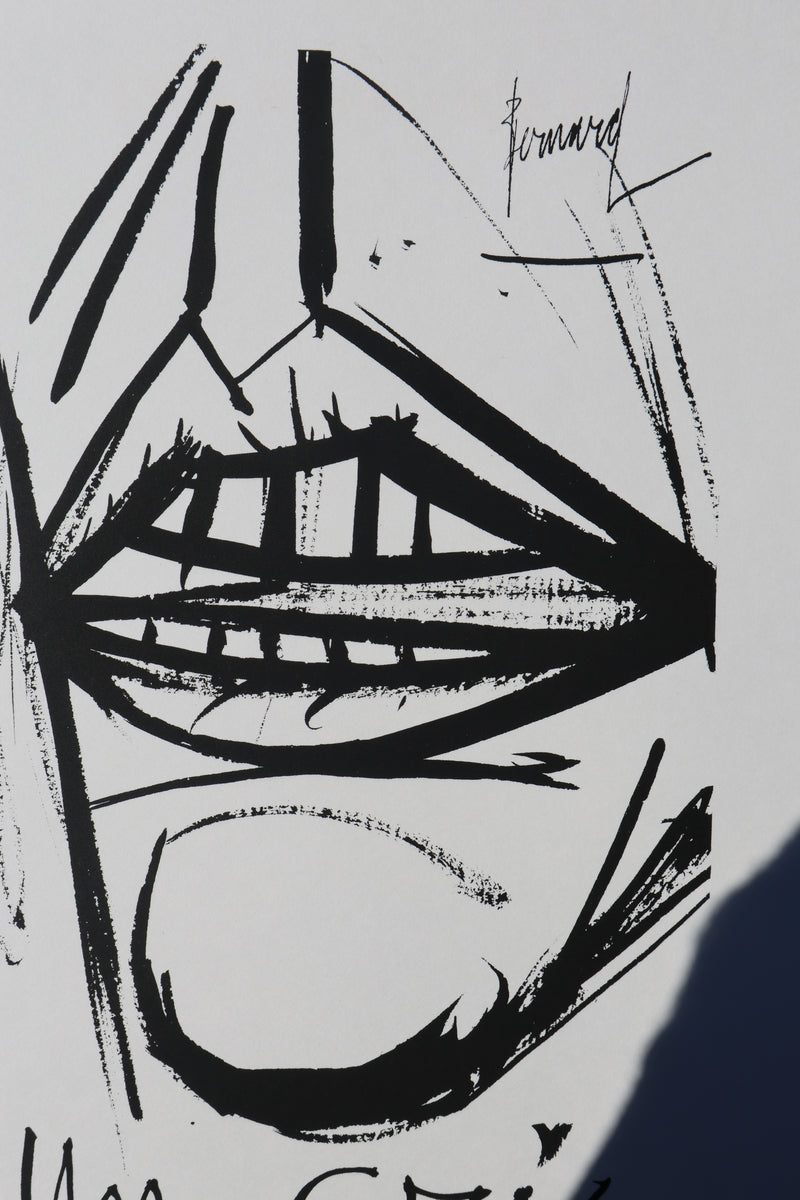Bernard BUFFET: Ein Schrei, Original signierter Kupferstich