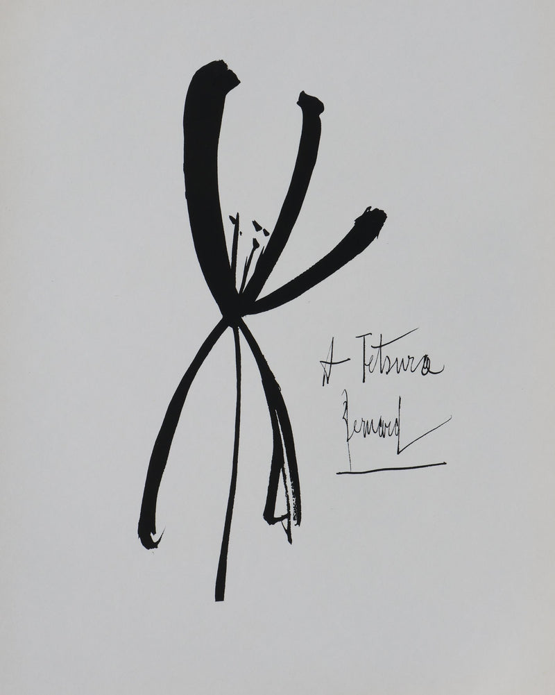 Bernard BUFFET: To Tetsuro, Original signed engraving