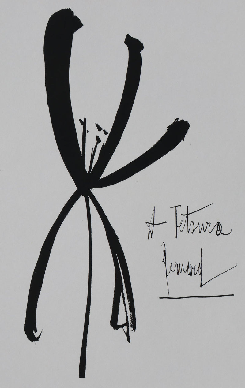 Bernard BUFFET: To Tetsuro, Original signed engraving