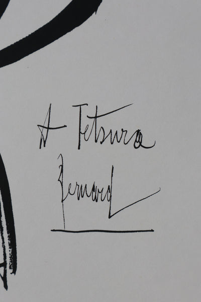 Bernard BUFFET: To Tetsuro, Original signed engraving