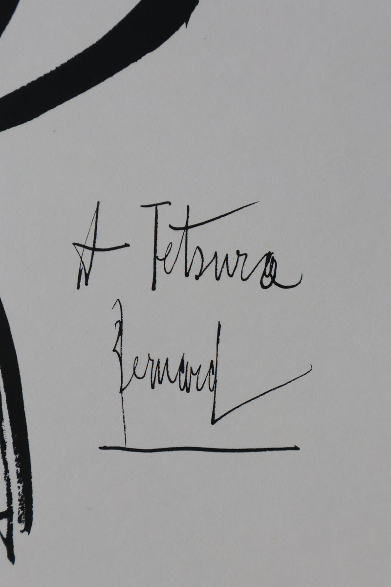 Bernard BUFFET: To Tetsuro, Original signed engraving